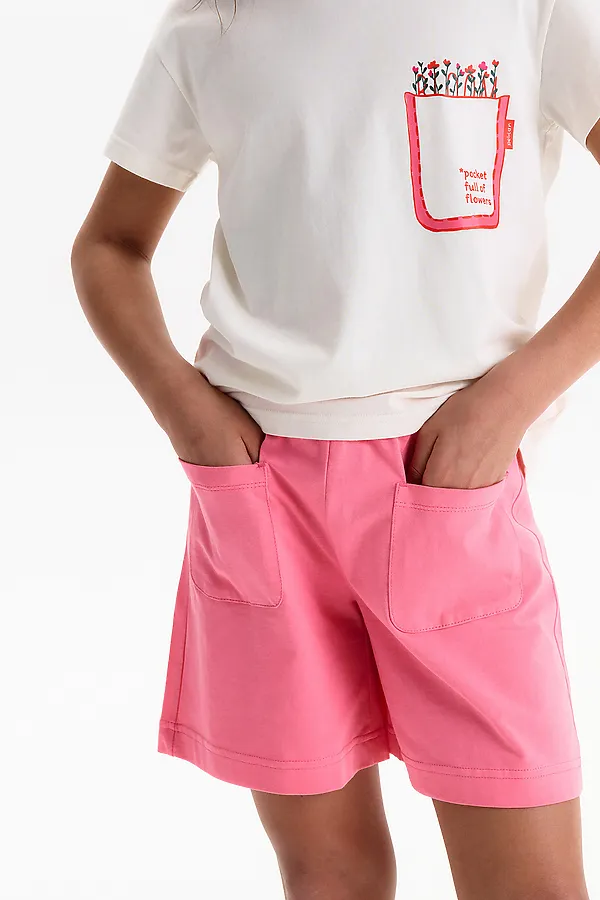 Шорты для девочек PELICAN, розовый - фото 1