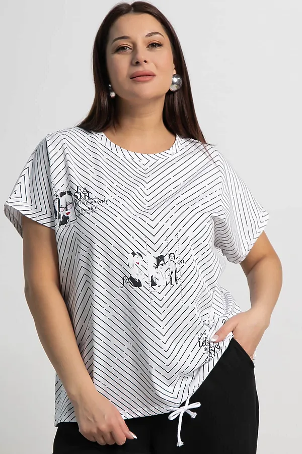 Блуза Ханна LADY TAIGA, белая - фото 1