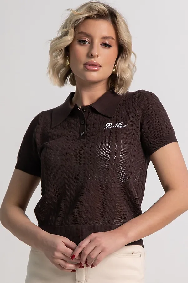 Поло Важный момент LADY TAIGA, шоколад - фото 1