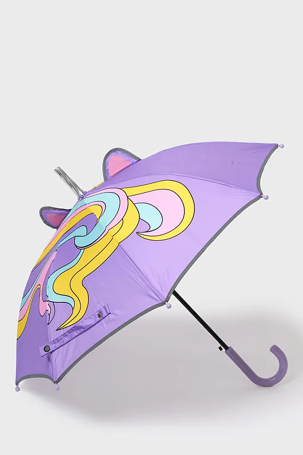Зонт-трость для девочек PLAYTODAY, сиреневый - фото 1