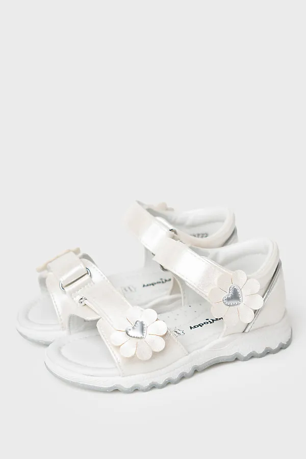 Туфли открытые для девочек PLAYTODAY, белый - фото 1