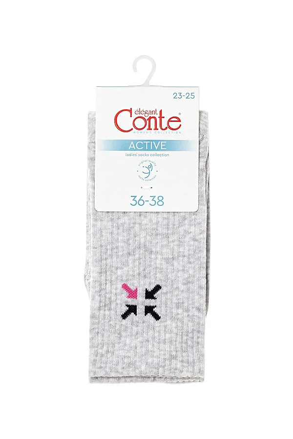 CONTE ACTIVE Носки женские CONTE ELEGANT, светло-серый - фото 1