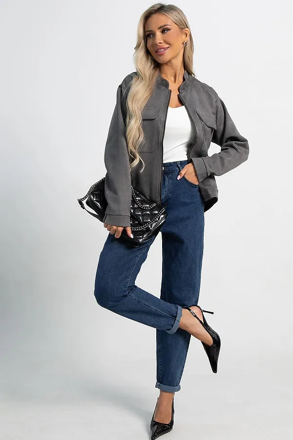 Бомбер Александра LADY TAIGA, графит - фото 1