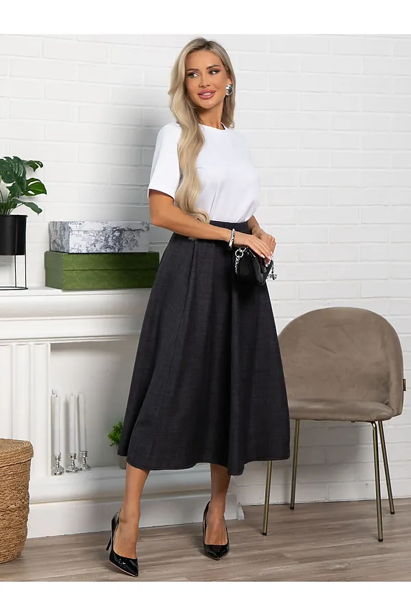 65% полиэстер, 30% вискоза, 5% эластан LADY TAIGA, черная - фото 1