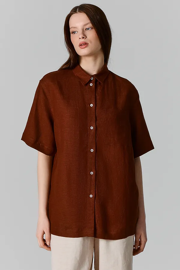 Рубашка женская MARK FORMELLE, корица - фото 1