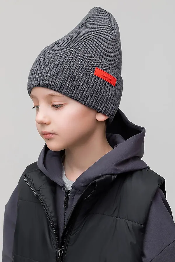 Шапка BODO-S, темно-серый меланж - фото 1