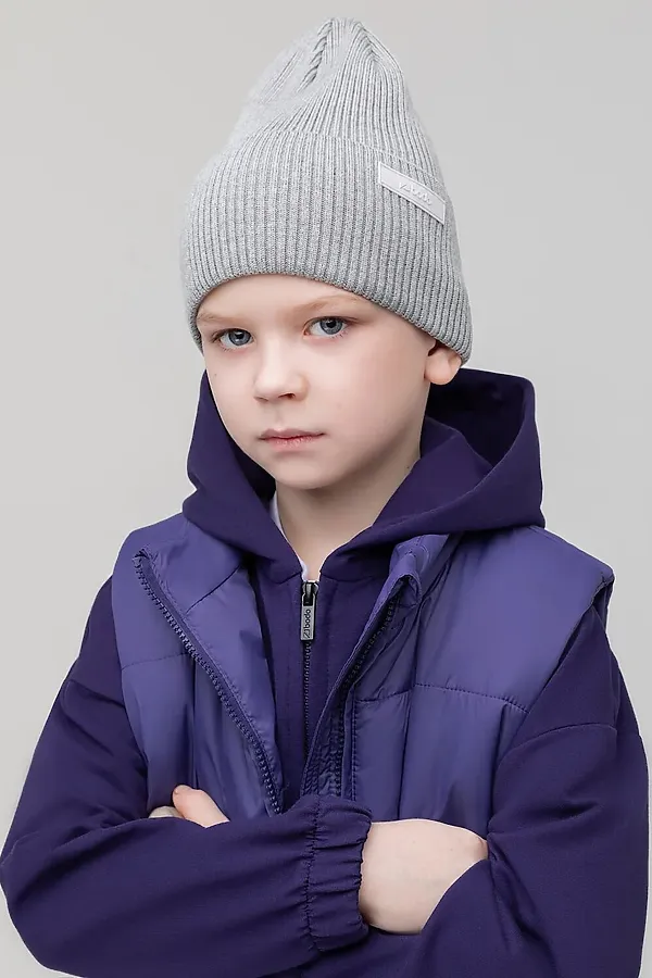 Шапка BODO-S, светло-серый меланж - фото 1