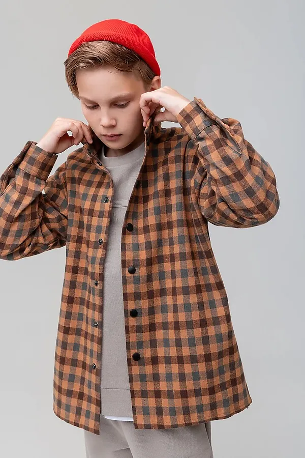 Рубашка BODO, коричневый (карамель) - фото 1