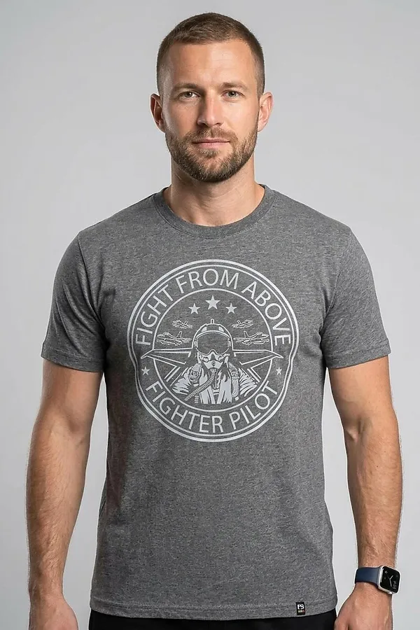 Футболка F5, темно-серый меланж - фото 1