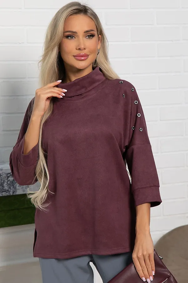 Джемпер Темп города LADY TAIGA, ягодный - фото 1