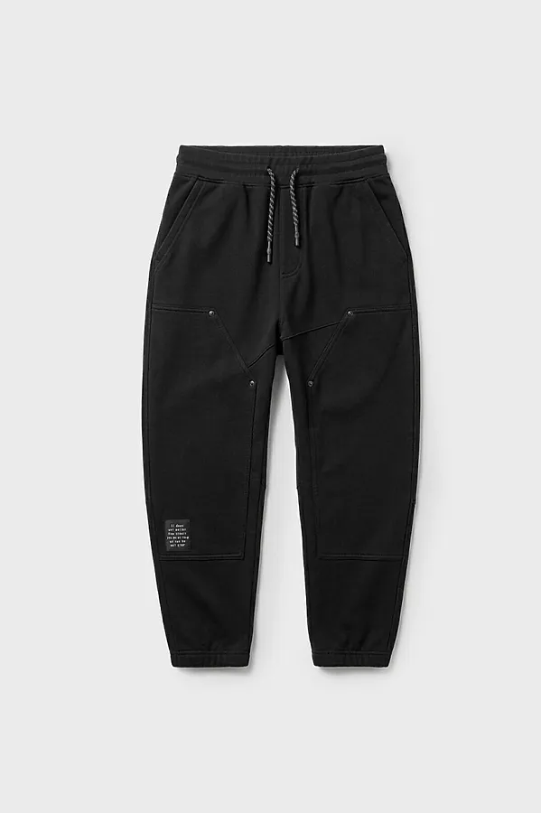 Брюки трикотажные для мальчиков PLAYTODAY, черный - фото 1