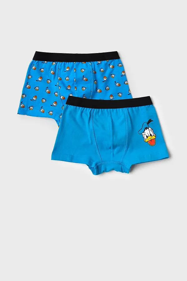 Трусы трикотажные для мальчиков - боксеры, 2 шт в комплекте PLAYTODAY, разноцветный - фото 1