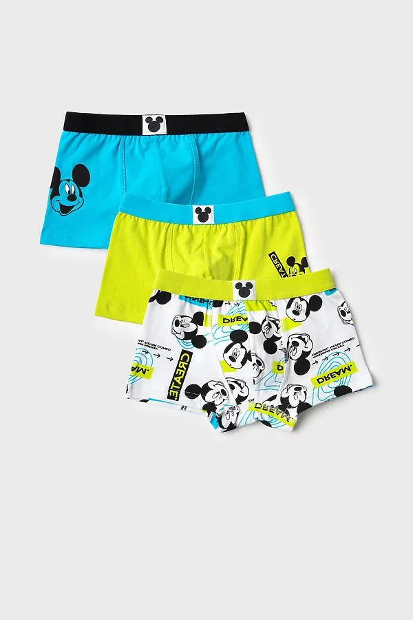 Трусы трикотажные для мальчиков - боксеры, 3 шт в комплекте PLAYTODAY, разноцветный - фото 1