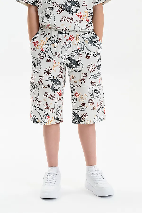 Шорты для мальчика PELICAN, молочный - фото 1