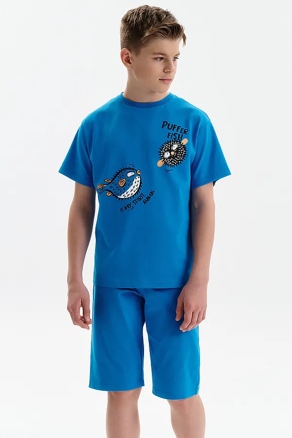 Пижама для мальчиков PELICAN, синий - фото 1
