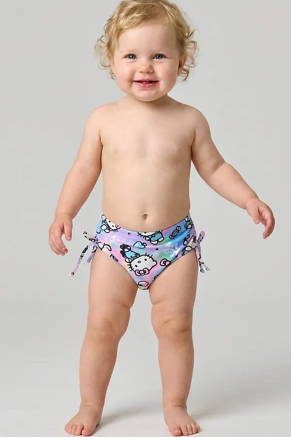 Плавки детские трикотажные для девочек PLAYTODAY, разноцветный - фото 1