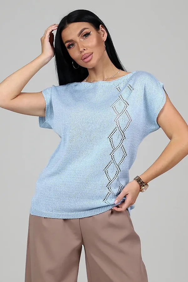 Джемпер СБР НАТАЛИ, голубой - фото 1