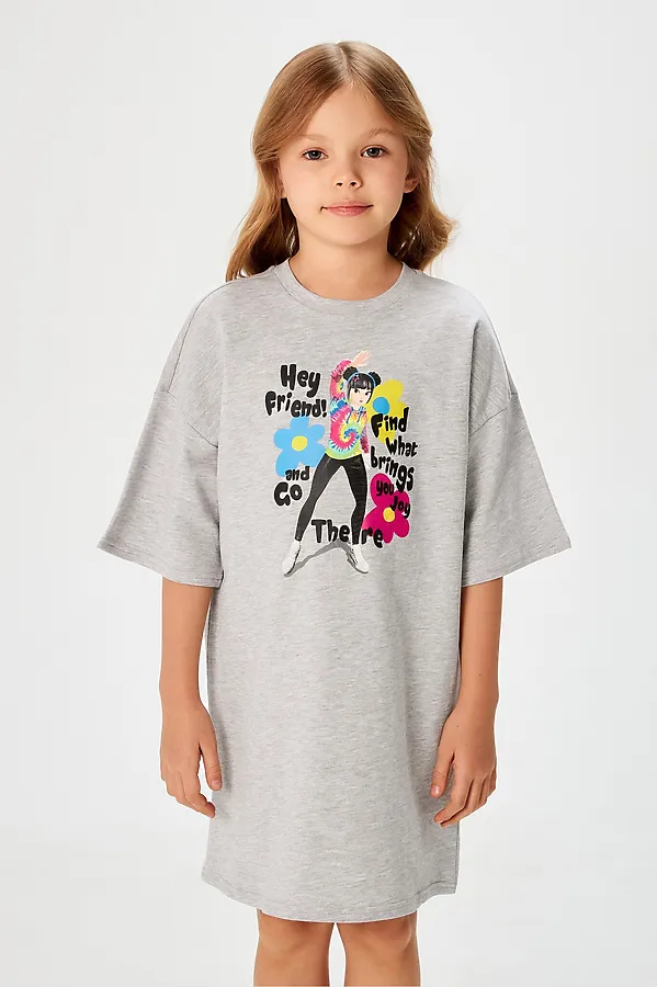 Платье ACOOLA, серый меланж - фото 1