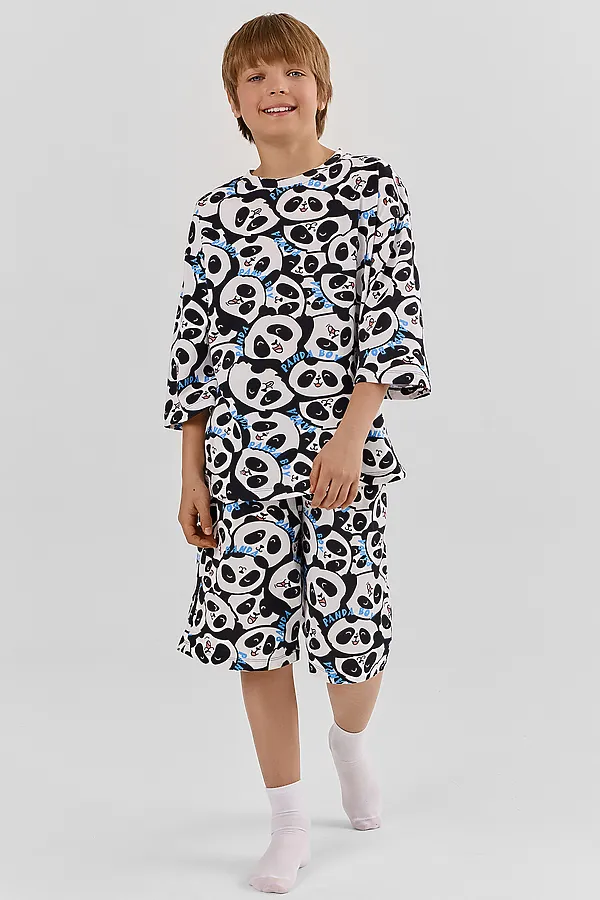 Комплект для мальчиков (джемпер, шорты) MARK FORMELLE, большие панды - фото 1