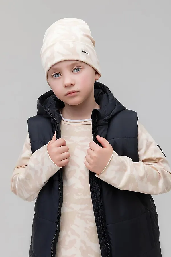 Шапка BODO-S, бежевый камуфляж - фото 1