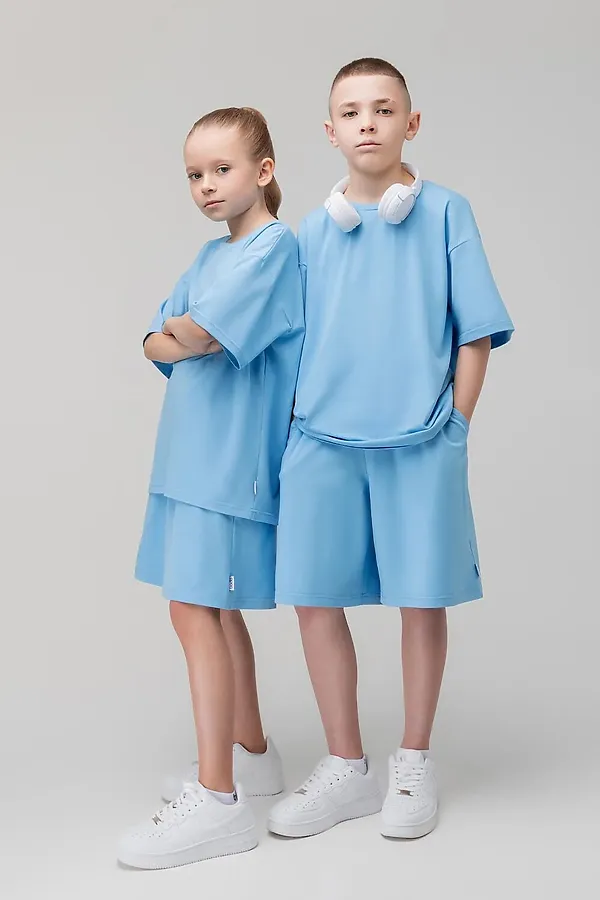 Костюм (Футболка+Шорты) BODO, голубой - фото 1