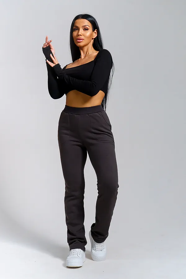 Брюки Зара НАТАЛИ, фумэ - фото 1