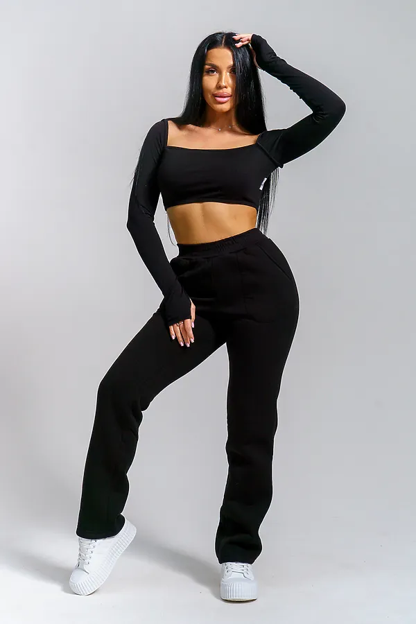 Брюки Зара НАТАЛИ, черный - фото 1