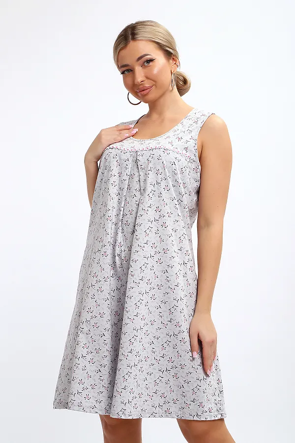 Сорочка 30149 НАТАЛИ, серый - фото 1