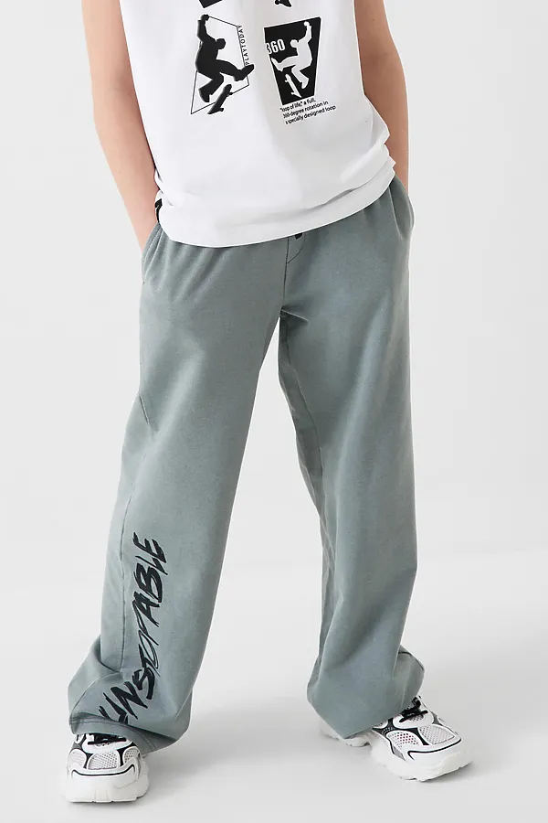 Брюки трикотажные для мальчиков PLAYTODAY, серый - фото 1