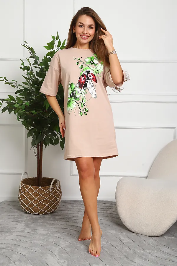 Туника 20525 НАТАЛИ, бежевый - фото 1
