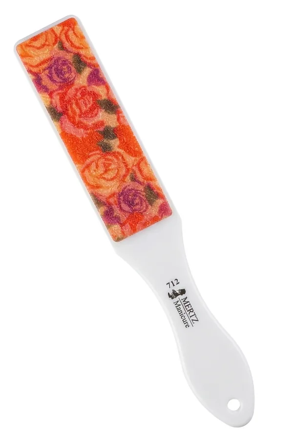 Mertz Тёрка педикюрная двусторонняя керамическая 80/150 грит / 712, белый KRISTALLER, - - фото 1