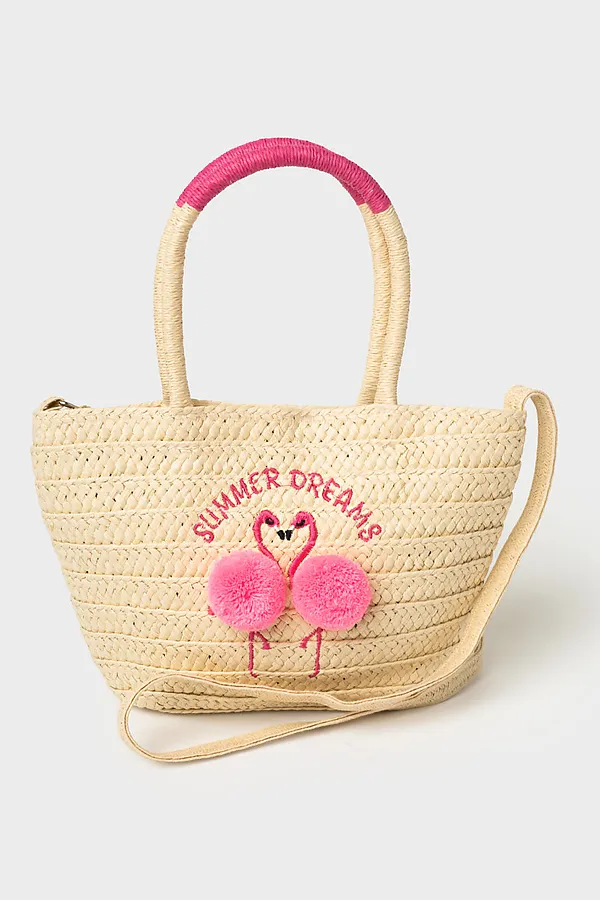 Сумка для девочек PLAYTODAY, бежевый,розовый - фото 1