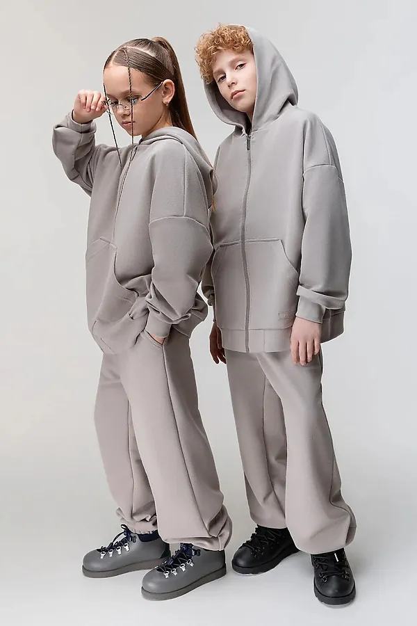Костюм ПИКЕ с толстовкой BODO, бежевый - фото 1