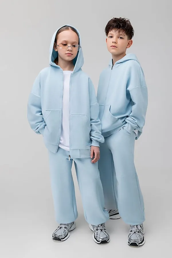 Костюм ПИКЕ с толстовкой BODO, голубой - фото 1