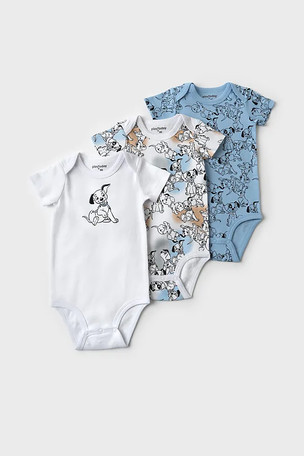 Боди детское трикотажное для мальчиков, 3 шт в комплекте PLAYTODAY, разноцветный - фото 1