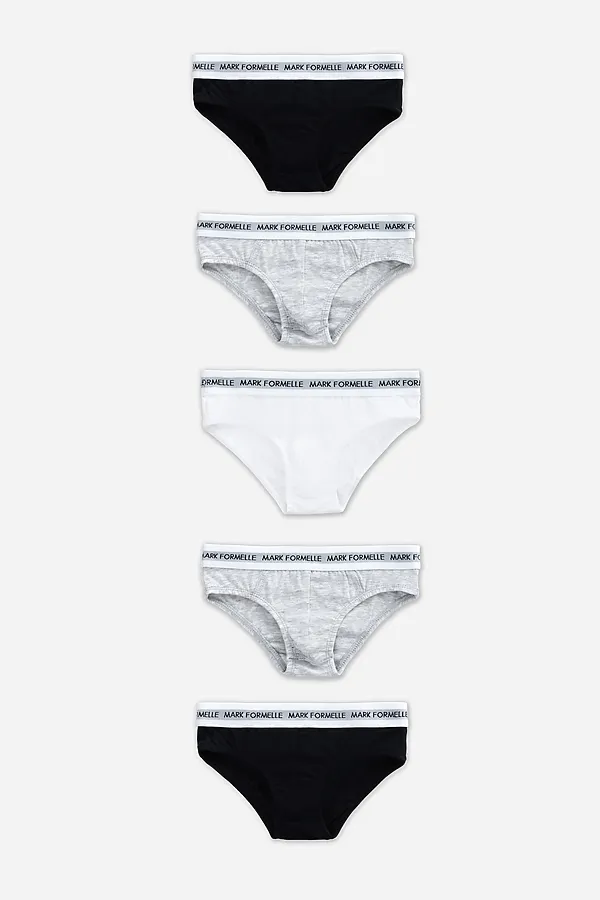 Трусы для мальчиков (5шт.) MARK FORMELLE, серый меланж 4306-а-1 - фото 1