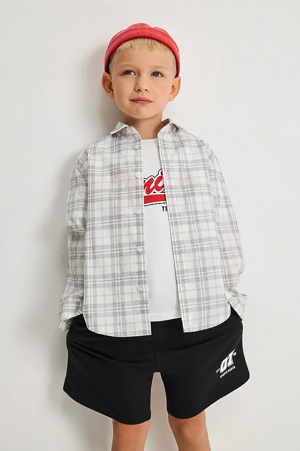 Рубашка ACOOLA, серая клетка - фото 1