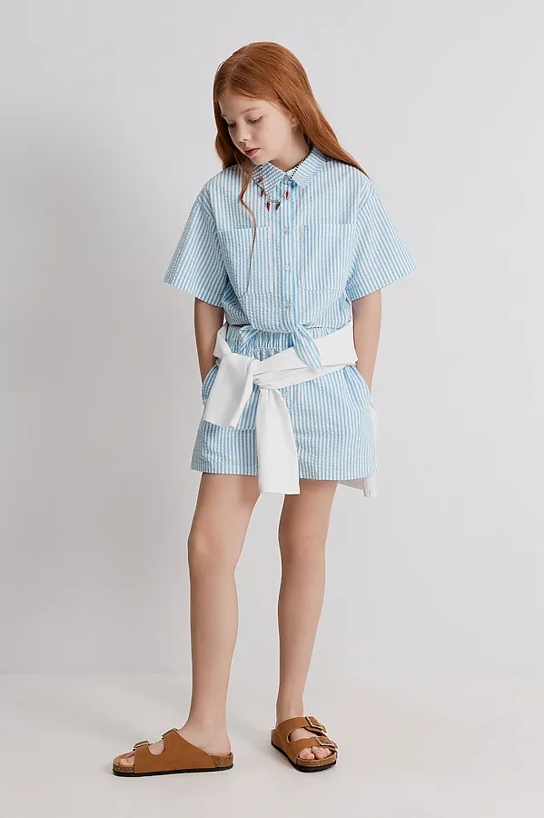 Шорты ACOOLA, голубая полоска - фото 1