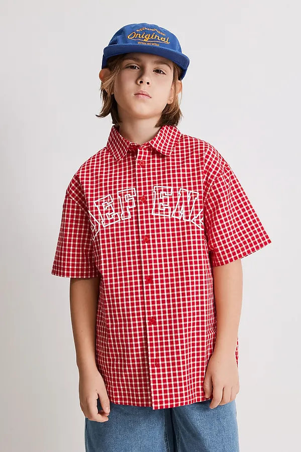 Рубашка ACOOLA, красная клетка - фото 1
