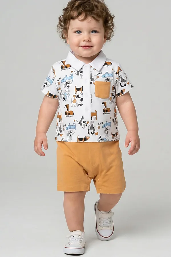 Песочник детский трикотажный для мальчиков PLAYTODAY, разноцветный - фото 1