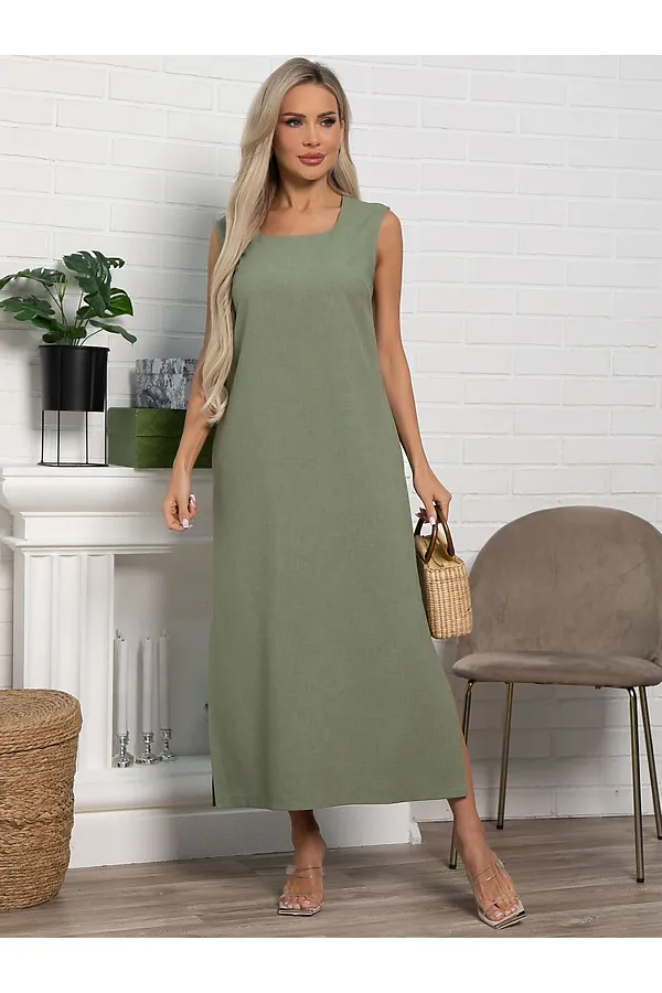 Платье Айлин LADY TAIGA, оливковое - фото 1