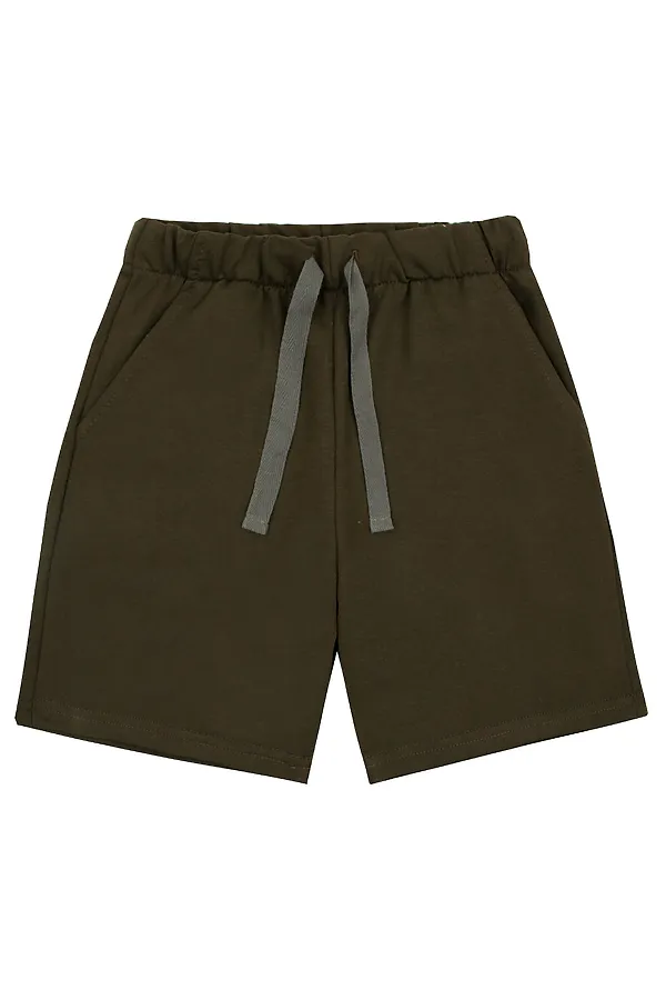 Шорты футер 2х нитка петля YOULALA, хаки - фото 1