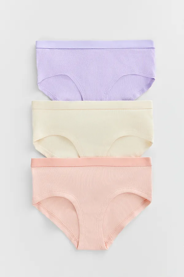 Трусы для девочек (3шт.) MARK FORMELLE, персиковый +св.молочный +св.лиловый - фото 1