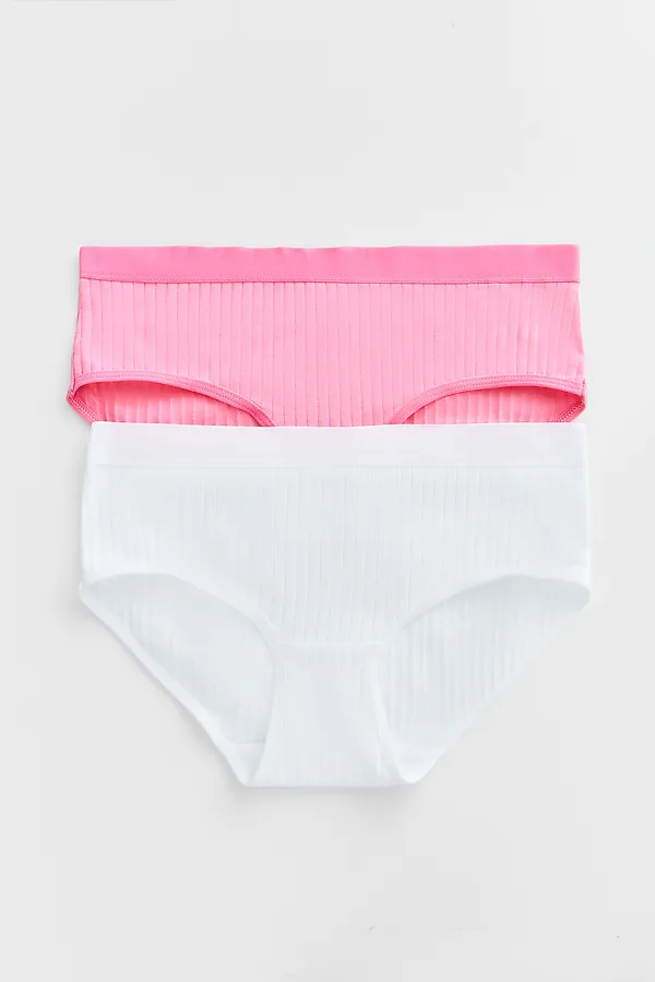 Трусы для девочек (2шт.) MARK FORMELLE, белый +розовое саше - фото 1