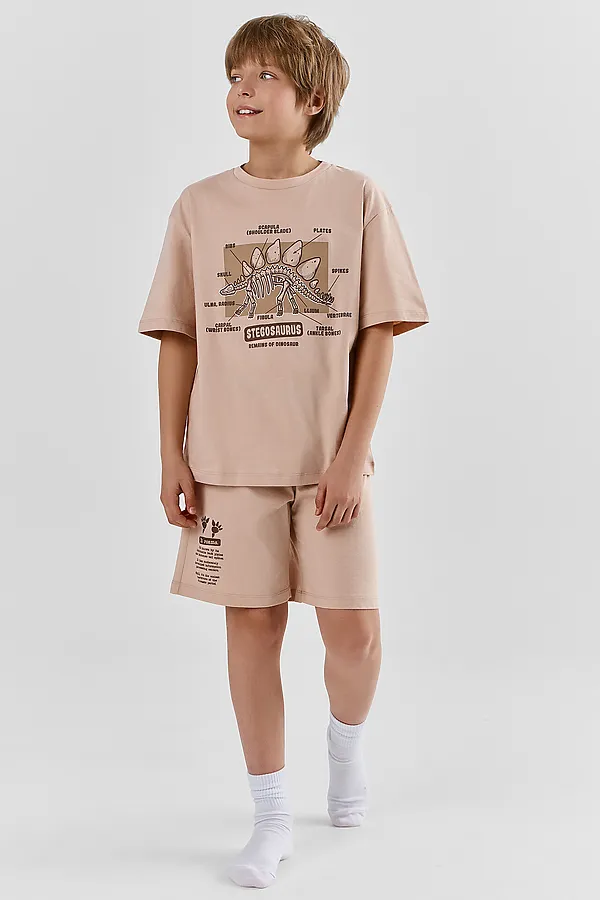 Комплект для мальчиков (джемпер, шорты) MARK FORMELLE, лунный свет +печать - фото 1