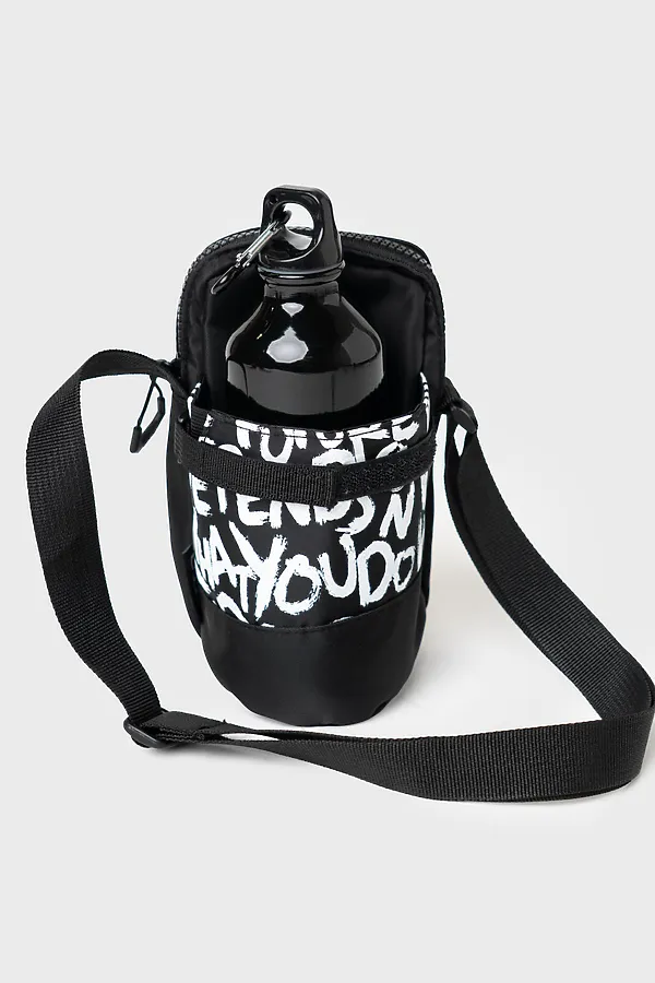 Комплект для мальчиков: сумка, брелок, бутылка для воды PLAYTODAY, черный,белый - фото 1