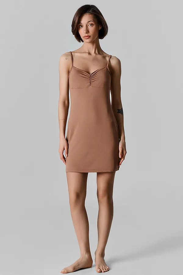 Сорочка ночная женская MARK FORMELLE, молочный шоколад - фото 1