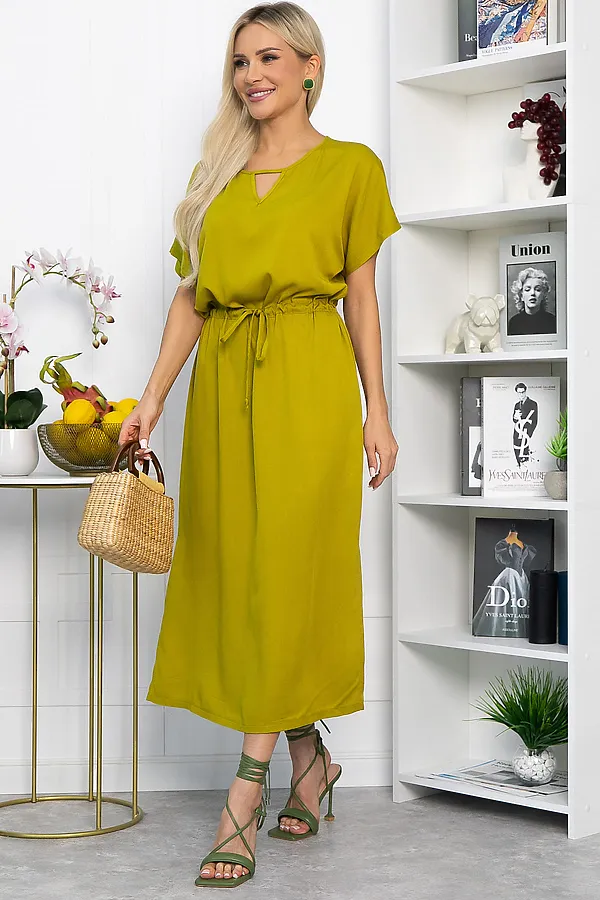 Платье LADY TAIGA, зеленое яблоко - фото 1