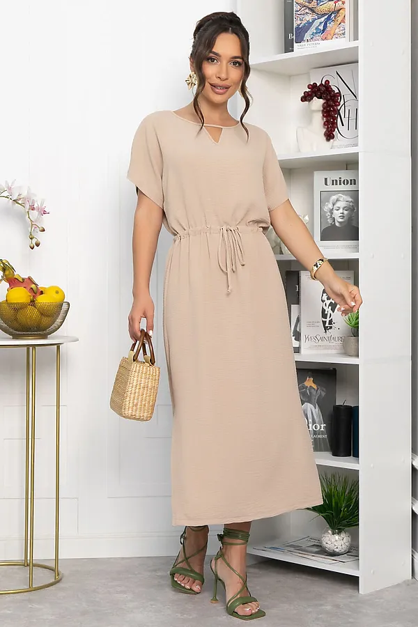 Платье Вистерия LADY TAIGA, бежевое - фото 1