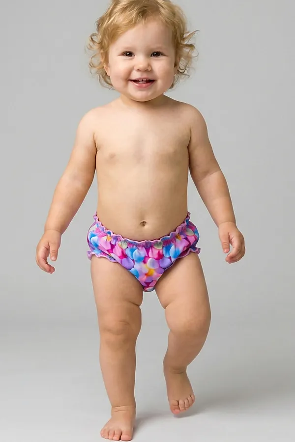 Плавки детские трикотажные для девочек PLAYTODAY, разноцветный - фото 1